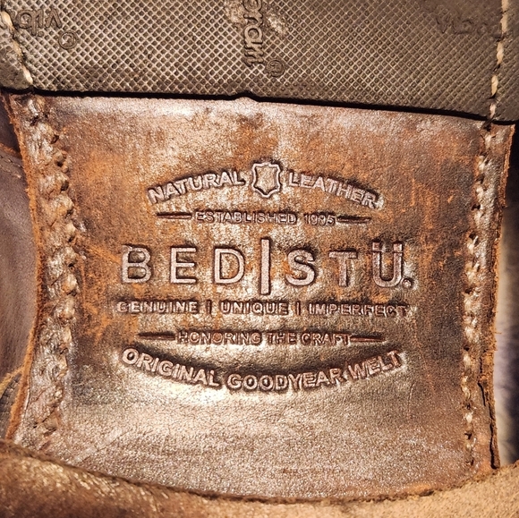 Bed Stu Mens Cobbler Derby Leather Oxford Brown Shoes Size 8 Hipster Distressed - Picture 10 of 12